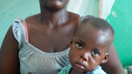 Lue Harris Mother caring for her son