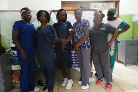 Siede Hodge and Team on the OB Ward