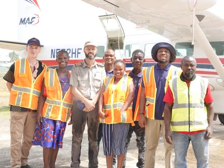 Pilot Brad and MAF Liberia staff
