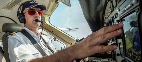 Ulrich Muller, flies a Cessna Grand Caravan.